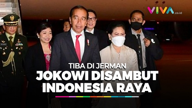 Masyarakat Jerman Sambut Jokowi, Indonesia Raya Berkumandang