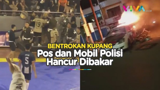 KUPANG PANAS! Suporter vs Anggota PM TNI Berujung Tawuran