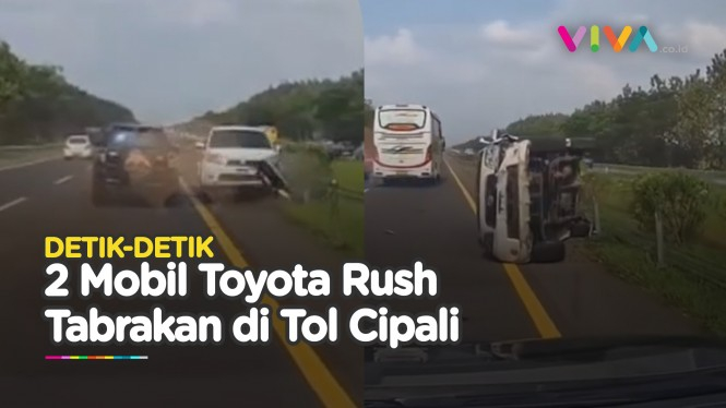 Pelaku Ngibrit Saat Tabrak Toyota Rush di Tol Cipali