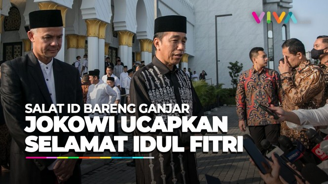 Ucapan Selamat Idul Fitri dari Jokowi Usai Salat Id