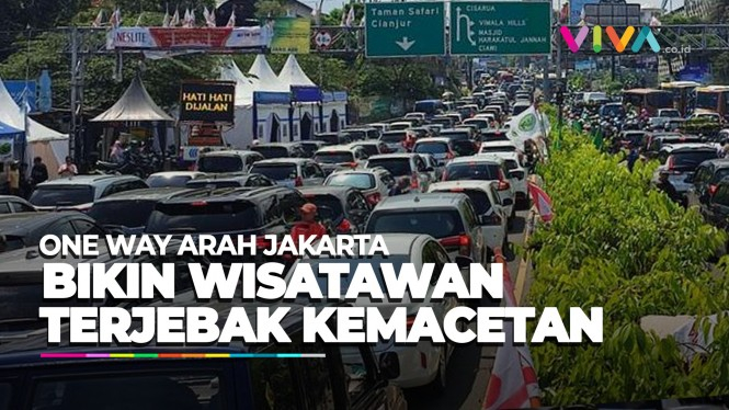Wisatawan Terjebak Pemberlakuan One Way Arah Jakarta