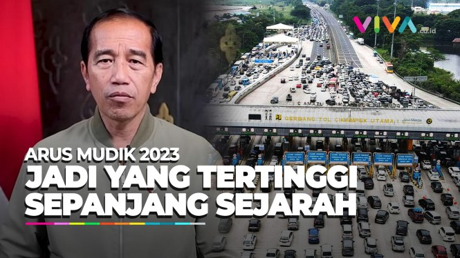Jokowi Sebut Puncak Arus Mudik 2023 Cetak Sejarah