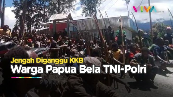 Jengah dengan Aksi KKB, Warga Papua Angkat Senjata Bela TNI