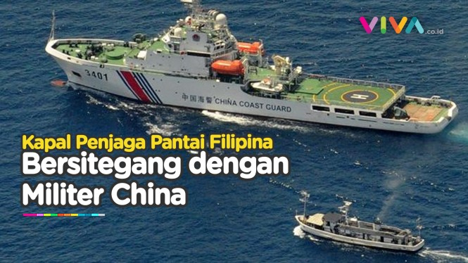Mencekam! Kapal Filipina ‘Dicegat’ Militer China