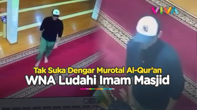 Risih Suara Murotal Al Quran, Bule Ludahi Imam Masjid