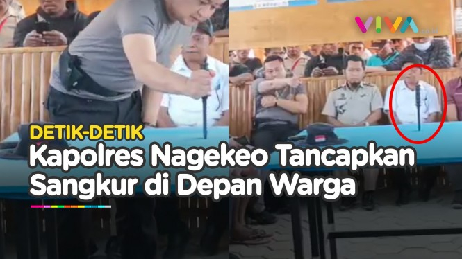 Berdialog dengan Warga, Kapolres Nagekeo Tancapkan Sangkur