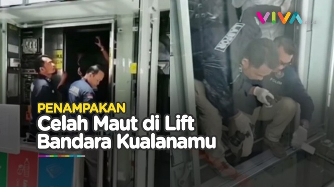 Penampakan Celah Maut Lift Bandara Kualanamu