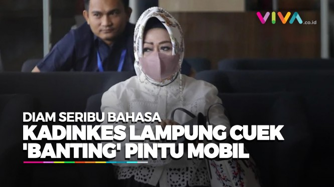 Tinggalkan KPK, Kadinkes Lampung 'Banting' Pintu Mobil