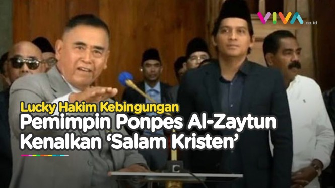 Viral Pimpinan Ponpes Al-Zaytun Memandu 'Salam Kristen'i