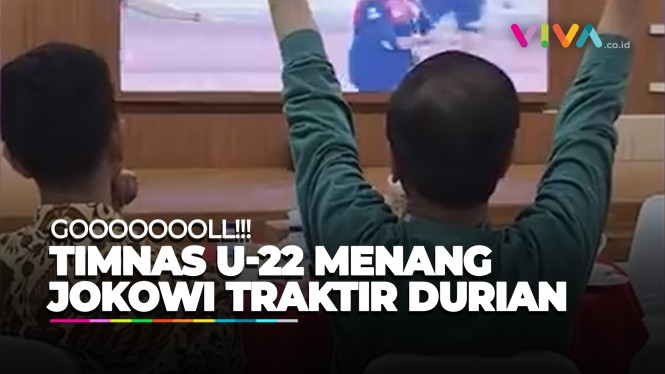 Timnas U-22 Dapat Emas! Jokowi Traktir Durian