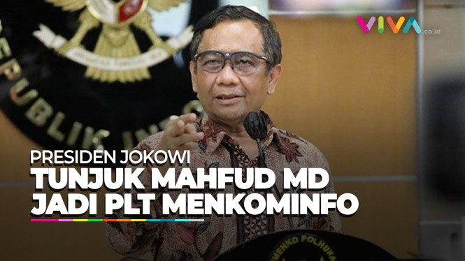 Jokowi Berkali-kali Sebut Mahfud MD Jadi Plt Menkominfo