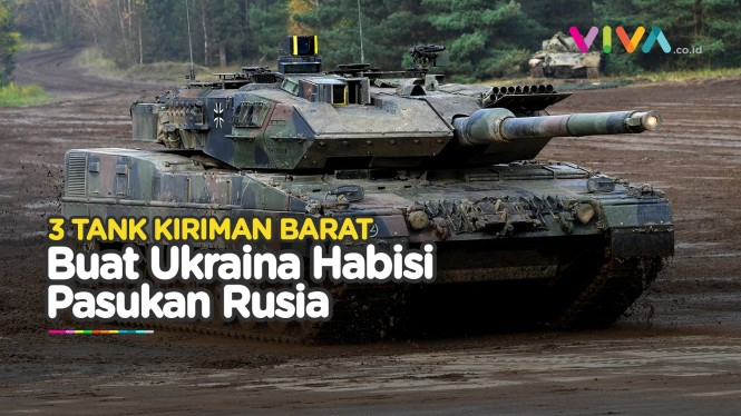3 Tank Bantuan Asing Jadi 'Malaikat' Tentara Ukraina