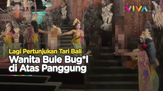 Turis Wanita Asing Bug*l Nekat Terobos Pentas Tari Bali