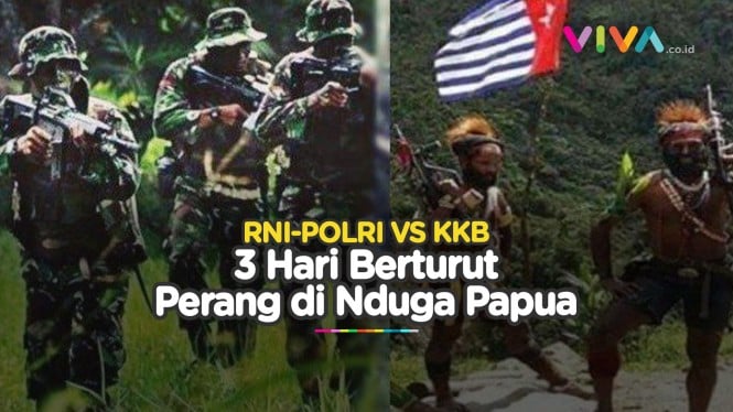 Warga Ketakutan, 3 Hari Baku Tembak KKB vs TNI-Polri