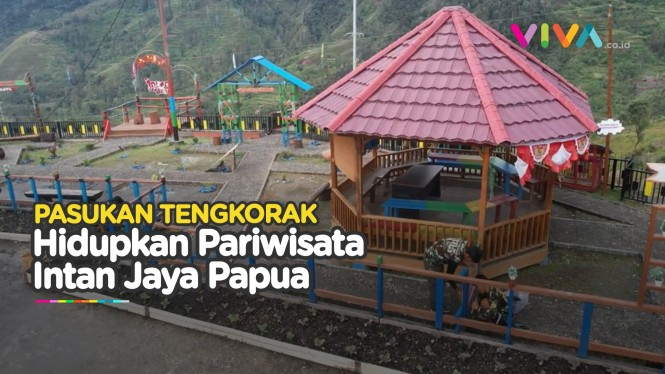 Pasukan Tengkorak Hidupkan Tempat Wisata di Intan Jaya Papua