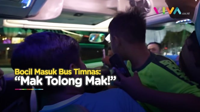 NGAKAK! Bocil Panik Nyasar Masuk Bus Timnas Indonesia