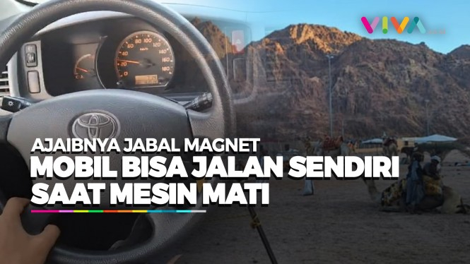 AJAIB! Mobil di Jabal Magnet Jalan Sendiri Tanpa Injak Gas