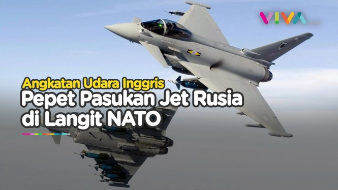 Militer Inggris Pepet Jet Tempur Rusia di Sekitar NATO