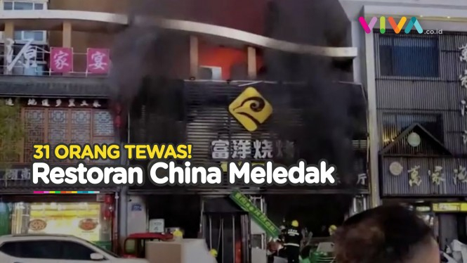 Suasana Mencekam saat Kebakaran di Restoran Barbeku China