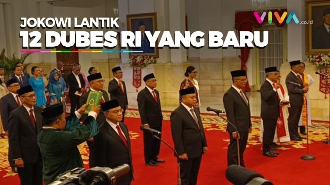 Jokowi Lantik 12 Dubes RI Ada Jubir Kemenlu hingga Bos Media