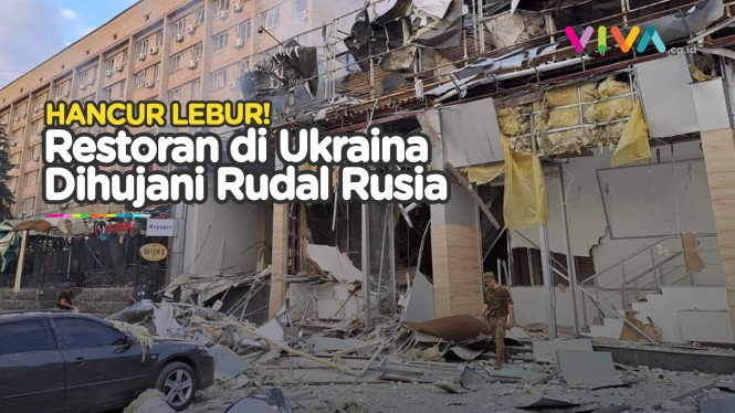 Rudal Bombardir Restoran di Ukraina, Korban Berlumur Darah