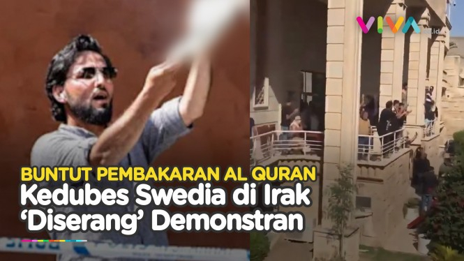 Buntut Pembakaran Al Quran, Kedubes Swedia Digeruduk Massa