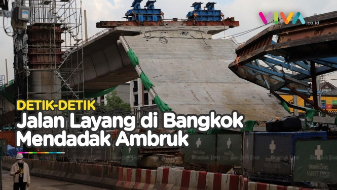 Jalan Layang di Bangkok Ambruk, Belasan Orang Jadi Korban