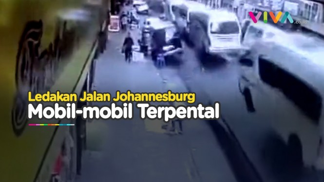 VIDEO Ledakan Misterius Bawah Tanah di  Johannesburg