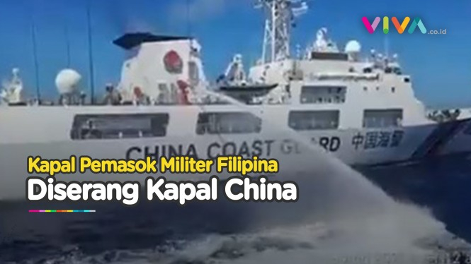 PANAS! Kapal China Serang ke Kapal Pemasok Militer Filipina