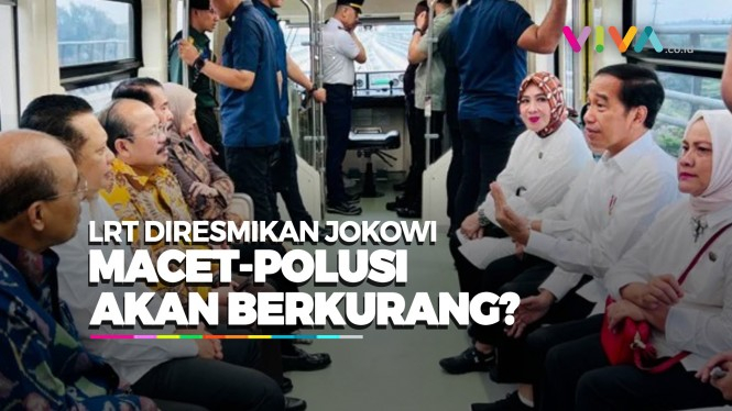 Jokowi Resmikan Operasional LRT Jabodebek
