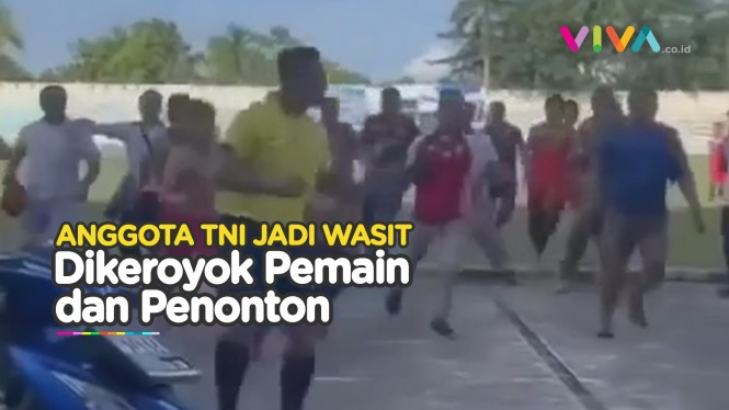 Anggota TNI Jadi Wasit Dikeroyok, Satu Batalyon Serang Balik