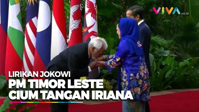Momen PM Timor Leste Cium Tangan Ibu Iriana Jokowi