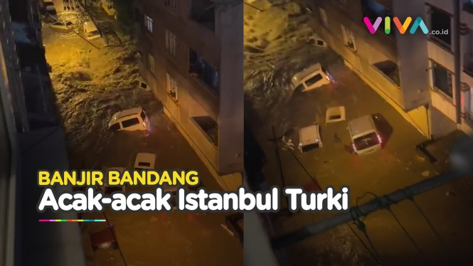 'Monster Air' Melanda Istanbul, Mobil Terombang-ambing