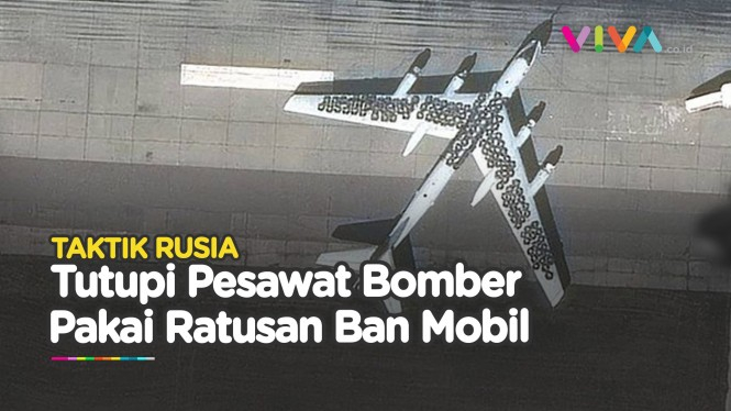 2 Pesawat Bomber Rusia Diselimuti Ban, untuk Apa?