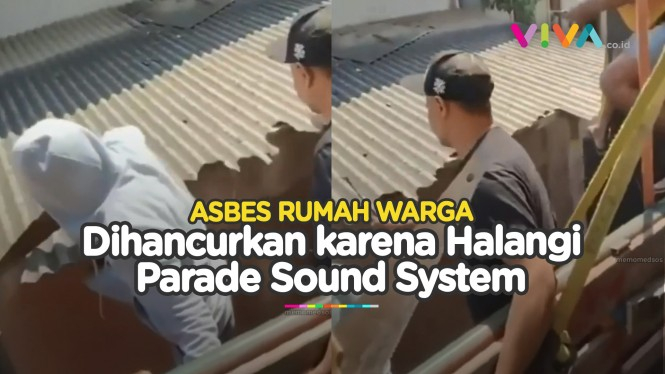 Aksi Peserta Parade Sound System, Rela Rusak Rumah Warga