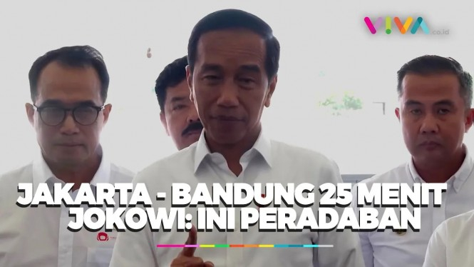 Gebrakan 25 Menit Jakarta-Bandung, Jokowi: Ini Peradaban