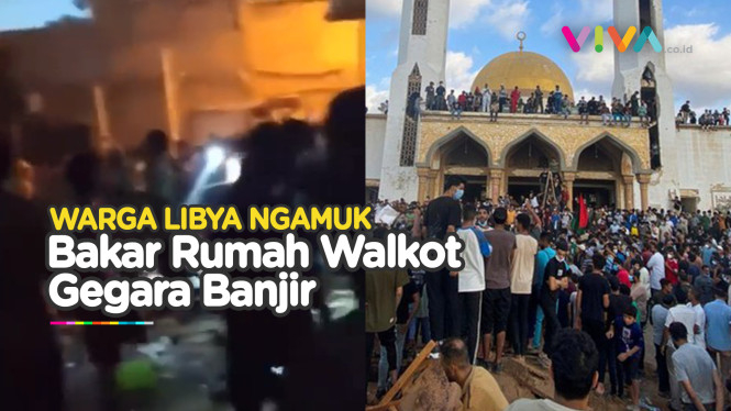 Demo PECAH! Ribuan Warga Libya Bakar Rumah Wali Kota