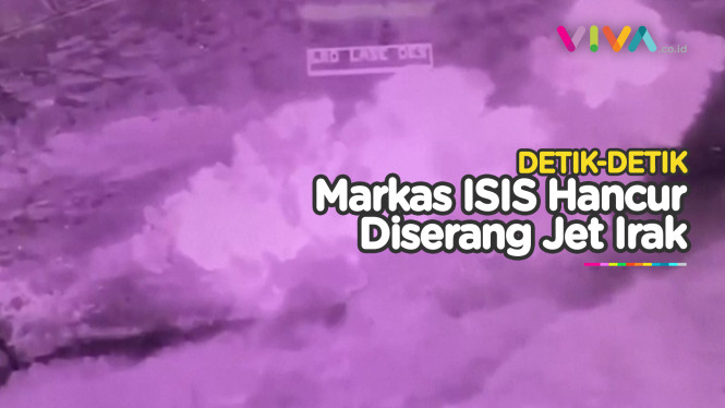 Markas ISIS Auto 'Jadi Debu' Digempur Jet F 16 Irak