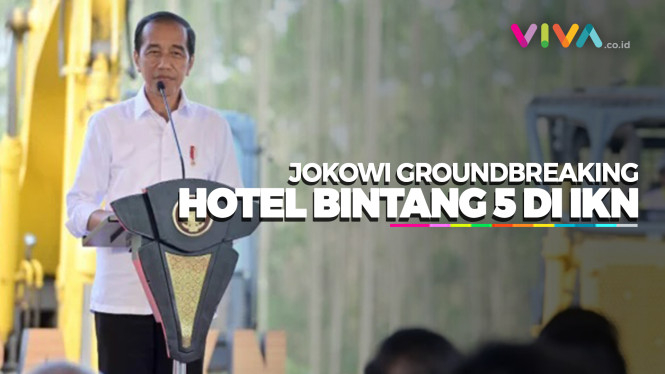 Jokowi Groundbreaking Hotel Nusantara Bintang 5 di IKN