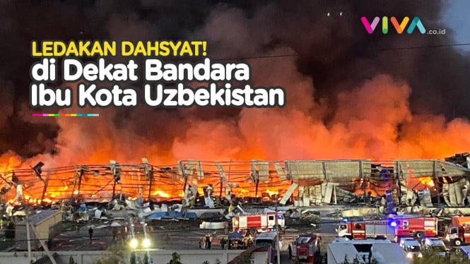 Ledakan Hancurkan Gedung Dekat Bandara Tashkent Uzbekistan