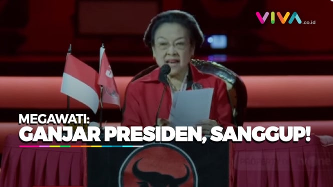 Teriakan Megawati Sebut Ganjar Presiden: Sanggup!