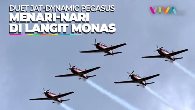 Aksi Fenomenal JAT dan Dynamic Pegasus Menari di Udara