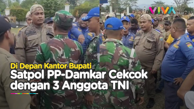 TNI Cekcok dengan Satpol PP dan Damkar, Ini Perkaranya