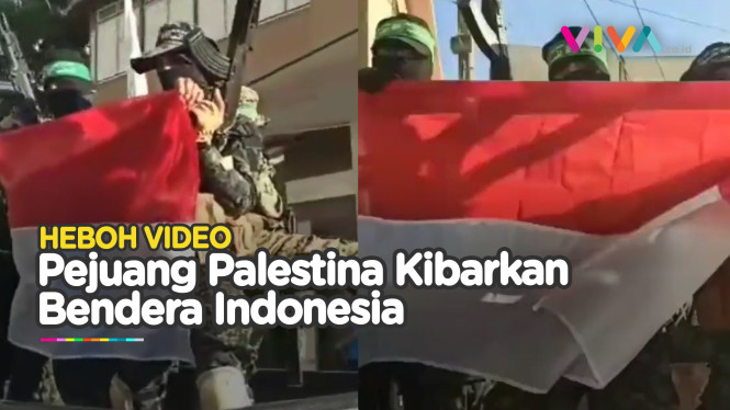 MasyaAllah, Video Pejuang Palestina Kibarkan Bendera RI