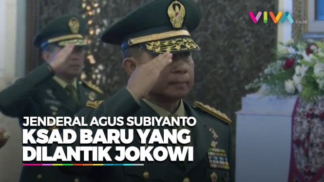 Jokowi Pasang Lencana Agus Subiyanto Gantikan KSAD Dudung