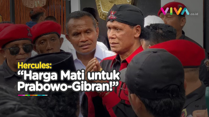 Pernyataan Lantang Hercules Dukung Prabowo-Gibran