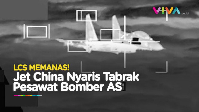 VIDEO Jet China dan Pesawat B-52 AS Nyaris ‘Adu Banteng’