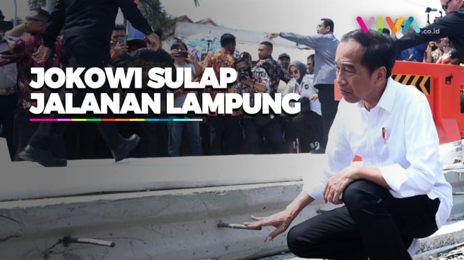 Jokowi Bikin Jalanan Lampung Bak 'Sirkuit': Semuanya Mulus!