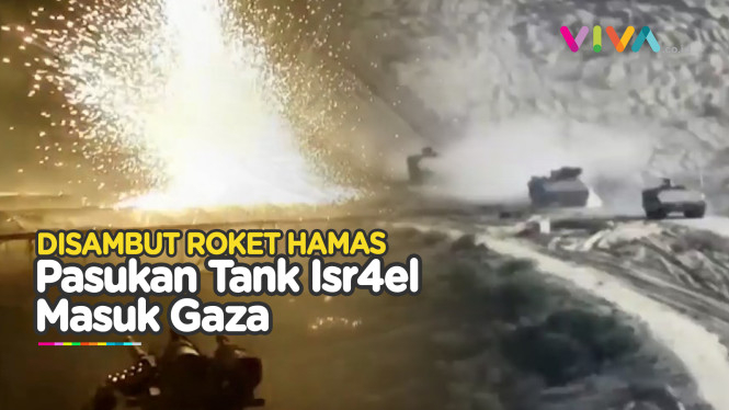 Gaza Terkepung! Roket Hamas Sambut Kedatangan Tank Israel