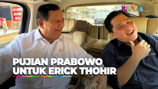 Didukung Erick Thohir, Prabowo Ucapkan Terima Kasih